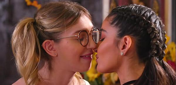  Younger Lesbian Ex Friends Confess Feelings - Emily Willis, Mackenzie Moss